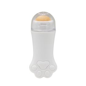 Cat Claw Volcanic Stone Oil Absorbing Stick Refreshing Oil Control Oil Absorbing Roller Ball Facial Oil Remover Cleansing Pores (Color: White)